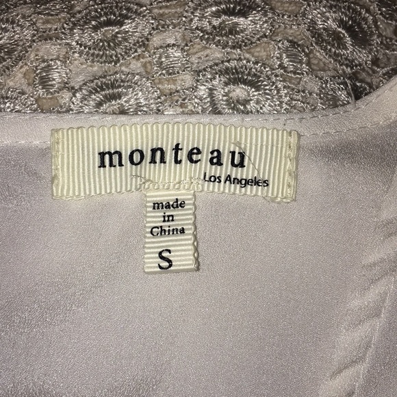 Monteau Los Angeles Sheer Ivory Womens Boho Small - Picture 4 of 10